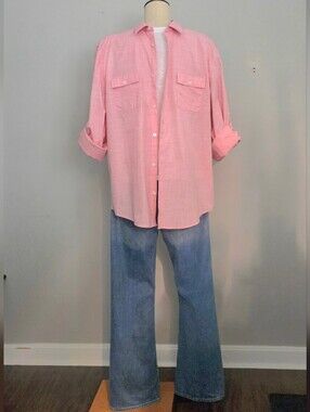 Calvin Klien Light Pink Button-Up Shirt - Relaxed Fit